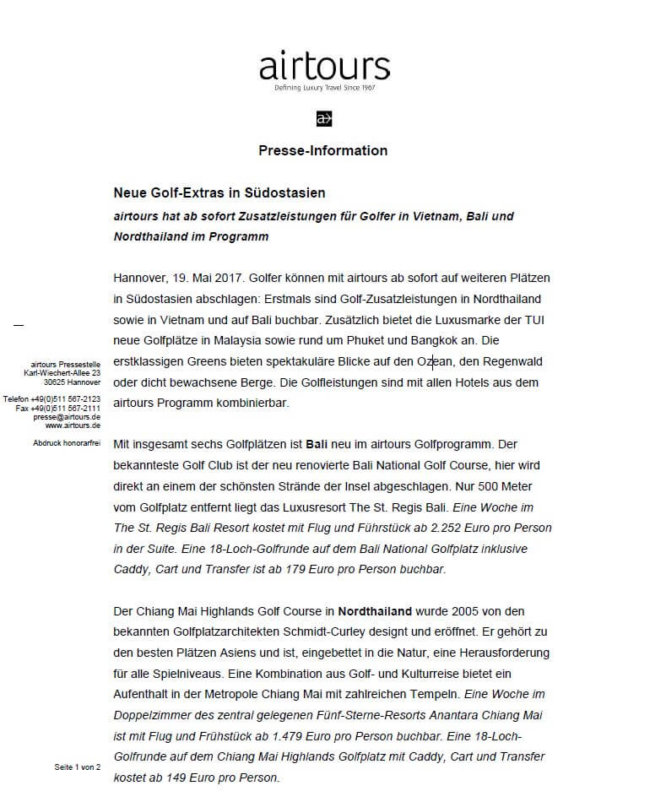 Pressemitteiung airtours_19.05.17 Pressemitteiung airtours_19.05.17
